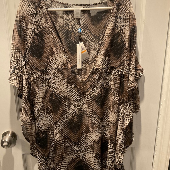 Beach cover up  snake skin print size s - Picture 1 of 2